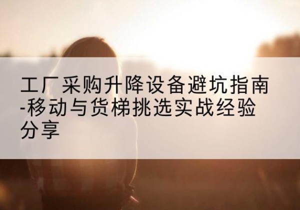 临清移动式升降机怎么选-工厂采购升降设备避坑指南-移动与货梯挑选实战经验分享